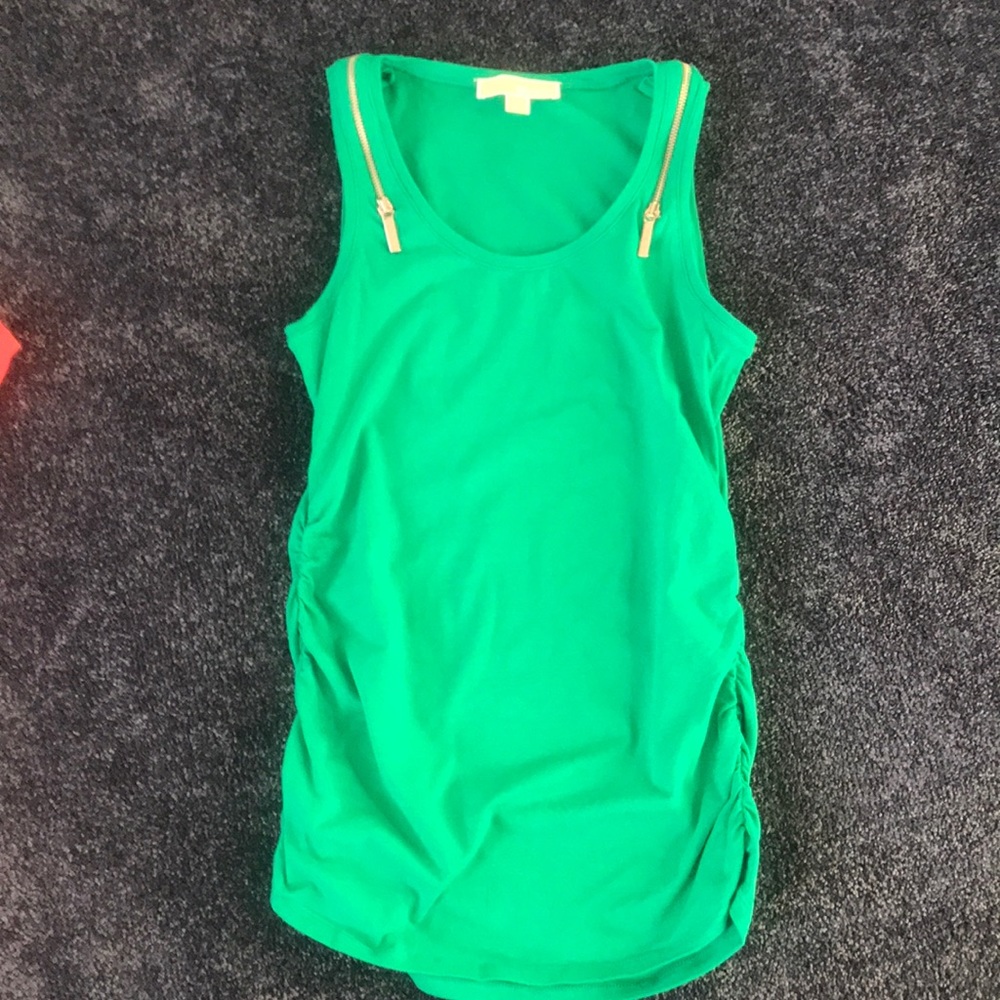 Michael Kors double zip embellished tee